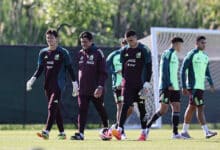 La Selección Mexicana Sub23 en un entrenamiento previo al duelo ante Países Bajos.