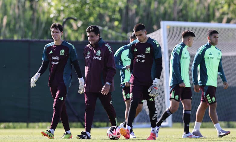 La Selección Mexicana Sub23 en un entrenamiento previo al duelo ante Países Bajos.