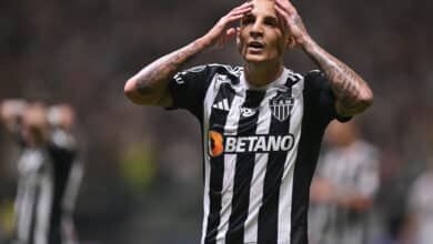 Guilherme Arana, posible baja en Atlético Mineiro vs. River por Copa Libertadores.