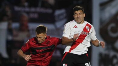 Marcos Acuña, lesionado ante Platense