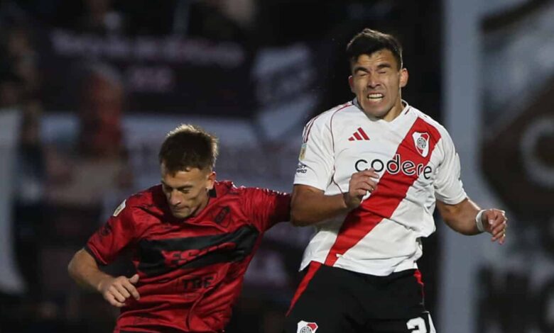 Marcos Acuña, lesionado ante Platense