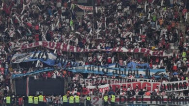 La multitud de hinchas de River en Belo Horizonte