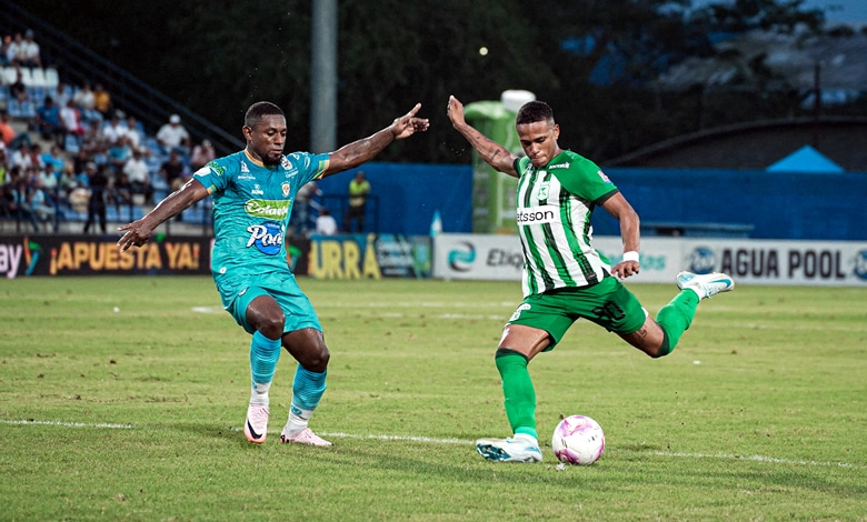 Juan Manuel Zapata en el partido Atlético Nacional vs. Jaguares por la Copa BetPlay 2024