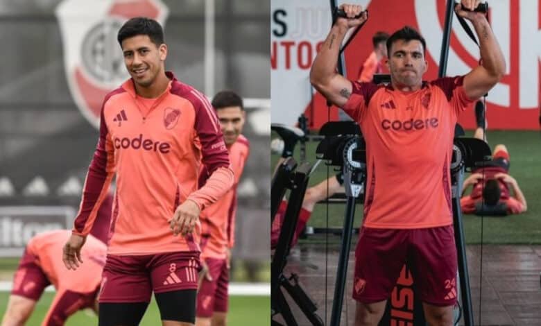 Maxi Meza y Marcos Acuña, listos para regresar en River