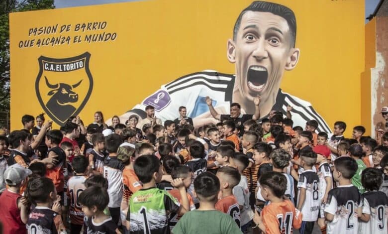 Ángel Di María ya tiene nuevo mural en Rosario