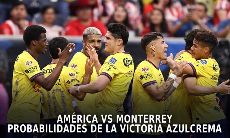 América vs Monterrey: probabilidades de la victoria azulcrema.