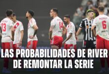 Qué probabilidades tiene River de remontar las serie vs. Atlético Mineiro