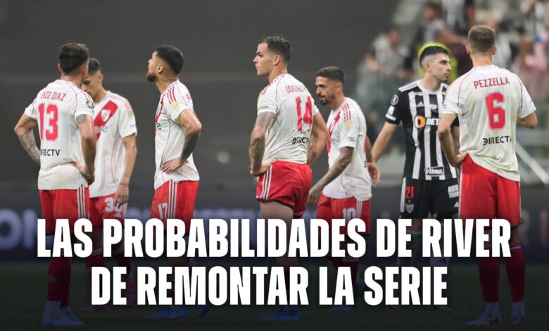 Qué probabilidades tiene River de remontar las serie vs. Atlético Mineiro