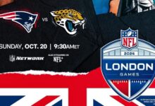 Jacksonville Jaguars vs New England Patriots será el cierre de la gira en Inglaterra de la NFL.