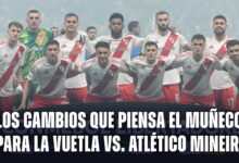 El probable 11 de River vs Atlético Mineiro