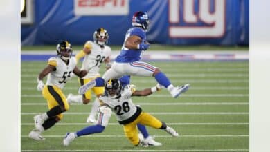 Pittsburgh Steelers vs New York Giants será el cierre de la jornada de lunes de la NFL.