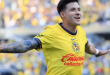 Illian Hernández disputando un partido con el Club América en 2024