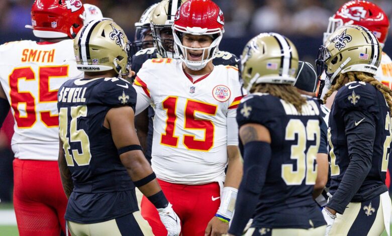 Kansas City Chiefs vs New Orleans Saints será el cierre de la Semana 5 de la NFL.