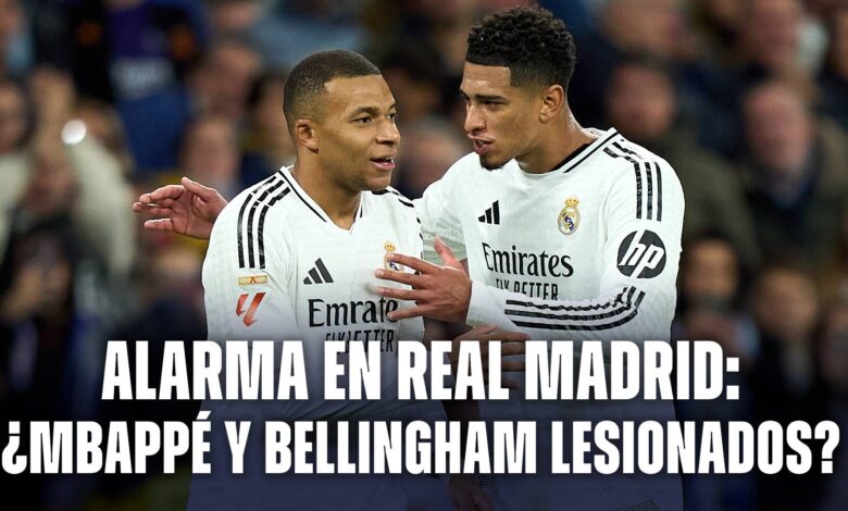 Alarma en Real Madrid: Kylian Mbappé y Jude Bellingham, posibles bajas para los próximos partidos