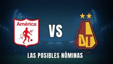 América de Cali vs. Tolima Liga BetPlay 2024 nóminas