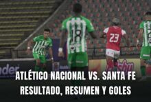 Atlético Nacional vs. Santa Fe Liga BetPlay 2024 resumen