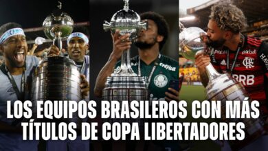 Los equipos brasileros con más títulos de Copa Libertadores en toda la historia