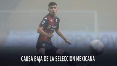 Johan Vásquez causa baja de la Selección Mexicana.