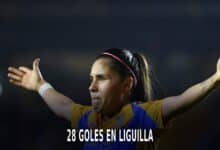 28 goles de Lizbeth Ovalle con Tigres en Liguilla.