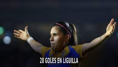 28 goles de Lizbeth Ovalle con Tigres en Liguilla.