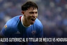 Alexis Gutiérrez en el México vs Honduras.