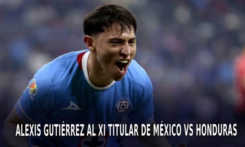 Alexis Gutiérrez en el México vs Honduras.