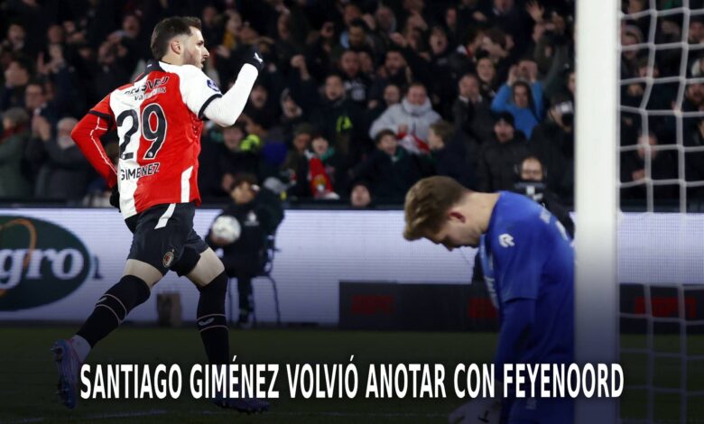 Santiago Giménez volvió anotar con la playera de feyenoord.