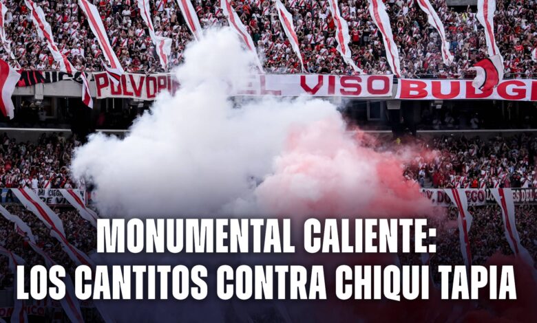 Los cantitos contra Chiqui Tapia de los hinchas de River en el Monumental