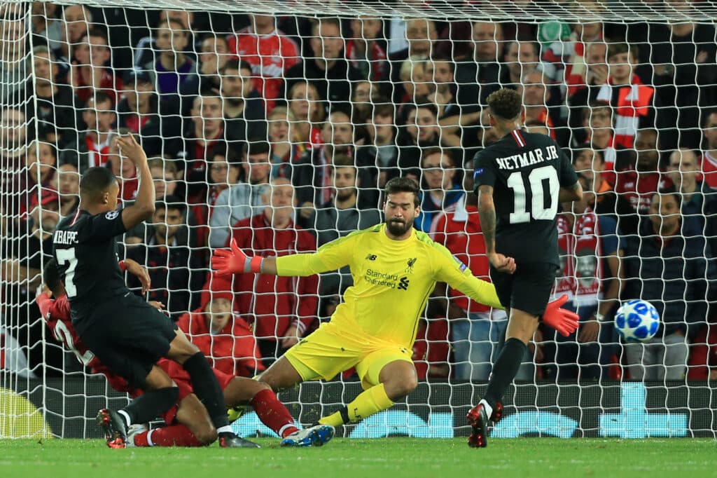 Kylian Mbappé Paris Saint-Germain v Liverpool