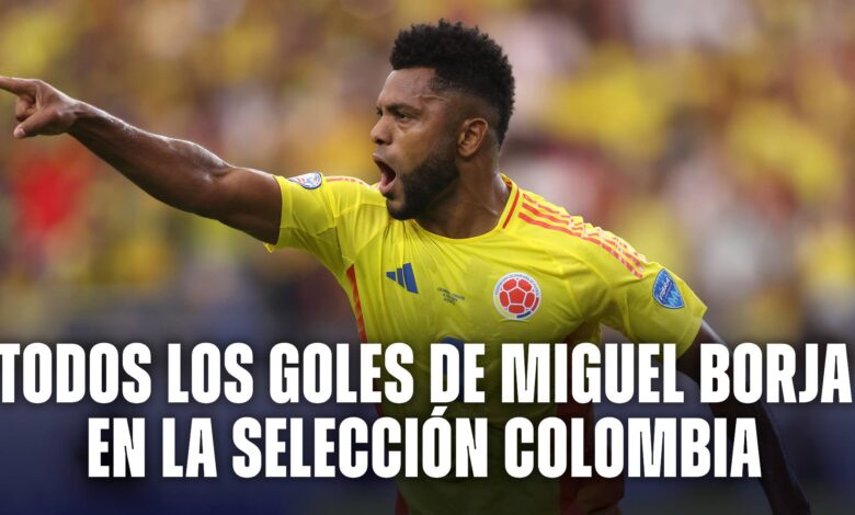 Todos los goles de Miguel Borja en la Selección Colombia