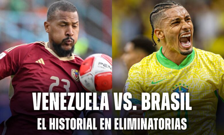 El historial de Venezuela vs. Brasil en Eliminatorias