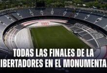 Todas las finales de la Copa Libertadores en el Estadio Monumental de River Plate