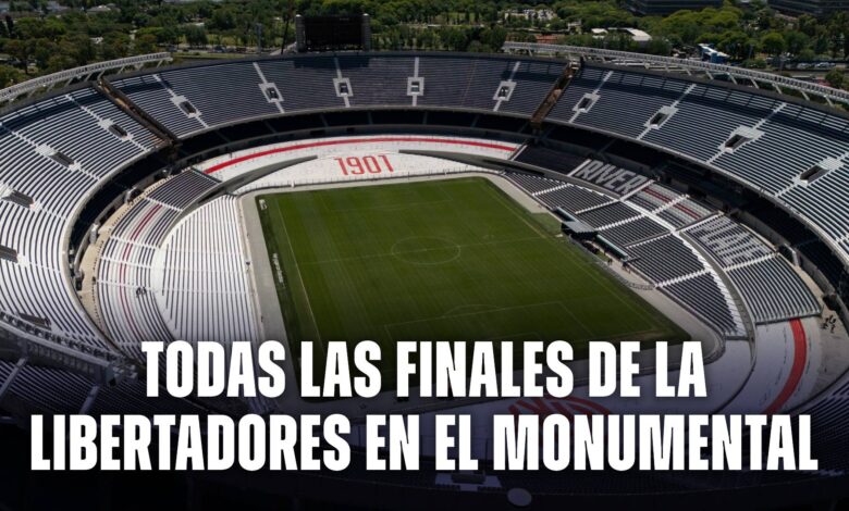 Todas las finales de la Copa Libertadores en el Estadio Monumental de River Plate