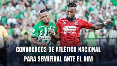 Medellín vs. Atlético Nacional Copa BetPlay 2024 convocados