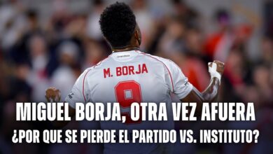 Miguel Borja se perderá el partido de River vs. Instituto