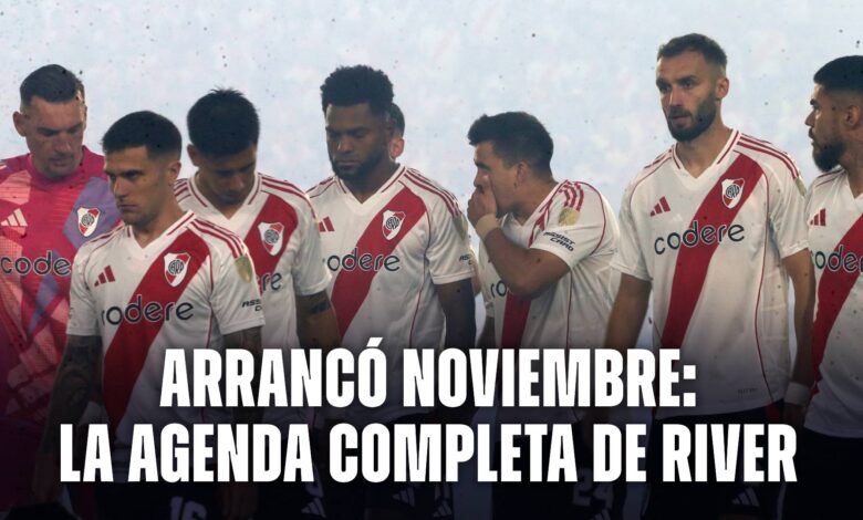 La agenda completa de River Plate para el mes de noviembre