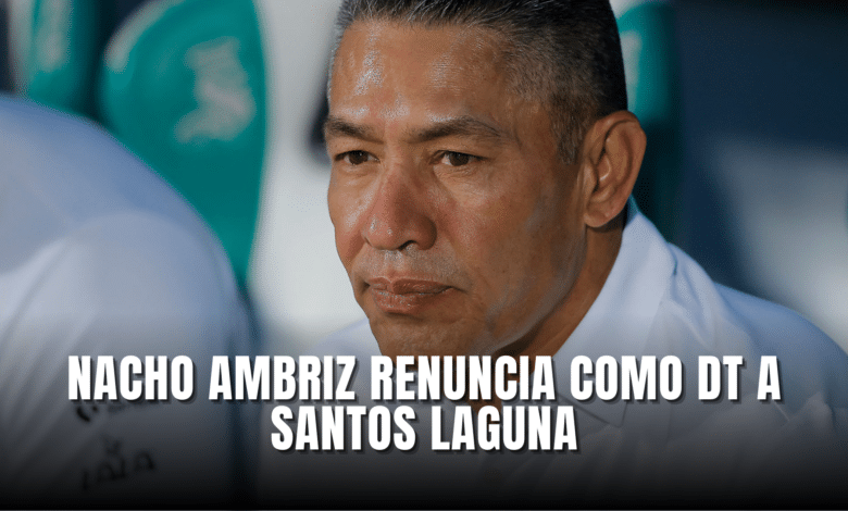 Nacho Ambriz con Santos Laguna, presentó su renuncia como DT