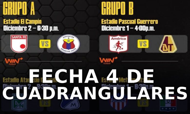 cuadrangulares liga betplay: fecha 4