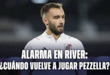 Germán Pezzella, en duda para el próximo partido de River