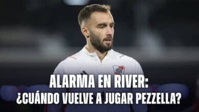 Germán Pezzella, en duda para el próximo partido de River