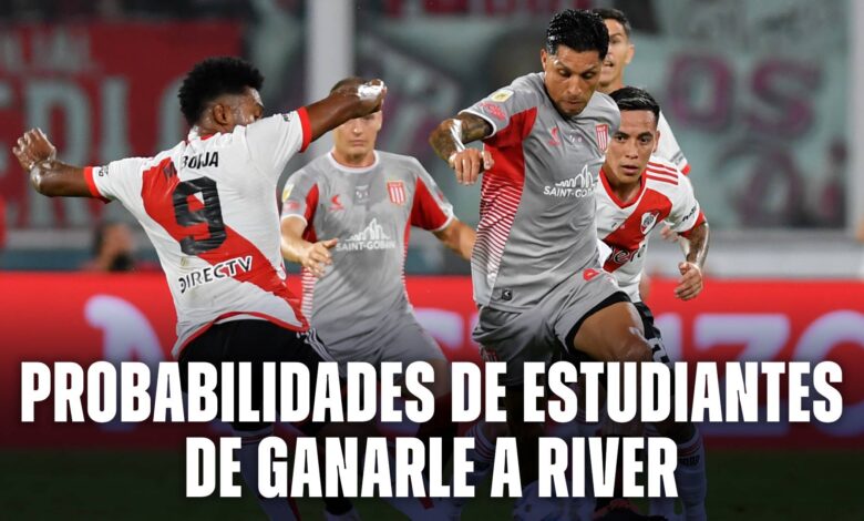 Las probabilidades de Estudiantes vs. River en la Liga Profesional