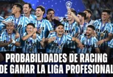 Probabilidades de Racing de ganar la Liga Profesional 2024