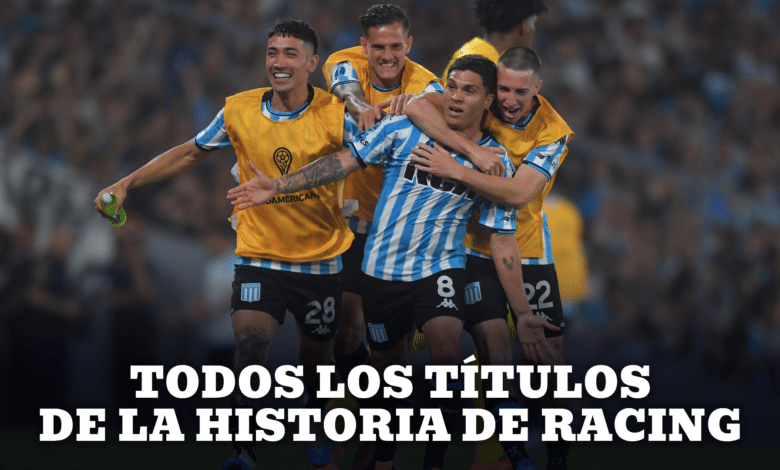 Racing y todos los títulos de su historia. ¿Sumará una más?.