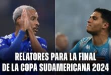 Los relatores para la final entre Racing vs. Cruzeiro