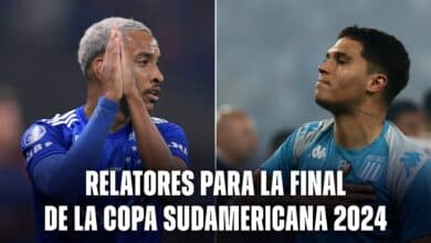 Los relatores para la final entre Racing vs. Cruzeiro