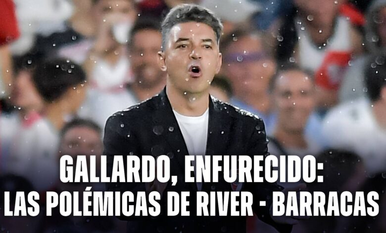 Marcelo Gallardo, enojado con el árbitro de River vs Barracas Central por algunos fallos