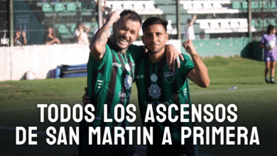 San Martín (SJ) y todos sus ascensos a Primera División.