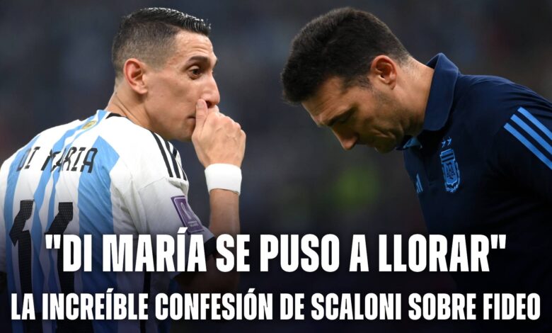 La confesión de Scaloni sobre Ángel Di María