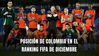 Selección Colombia ranking FIFA diciembre