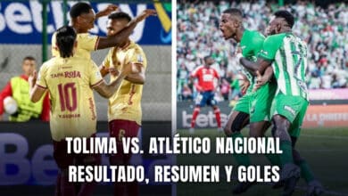 Tolima vs. Atlético Nacional Liga BetPlay 2024 resumen